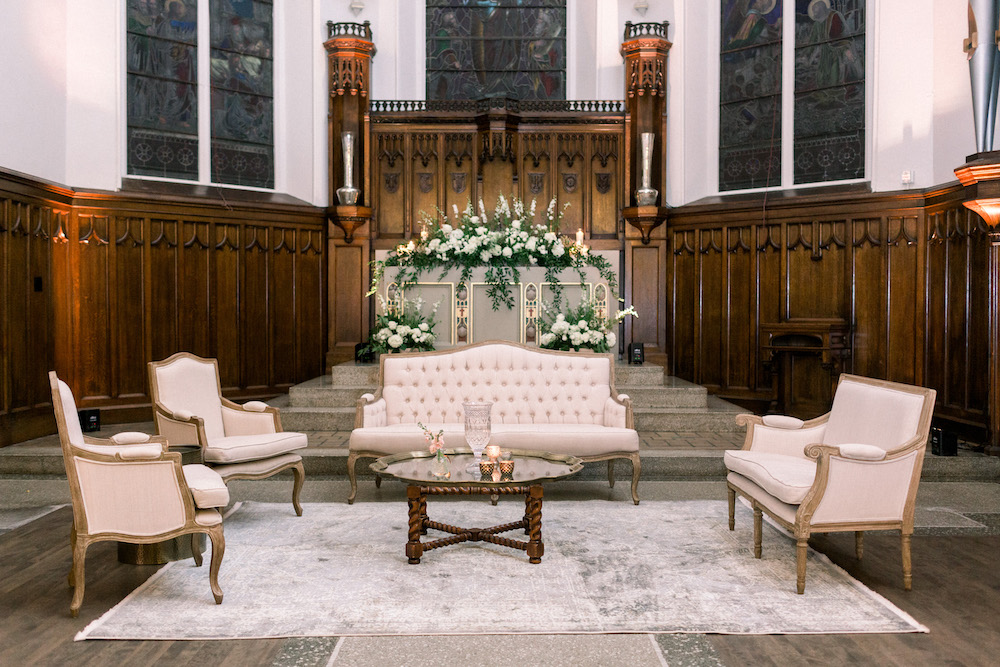 wedding reception lounge seating